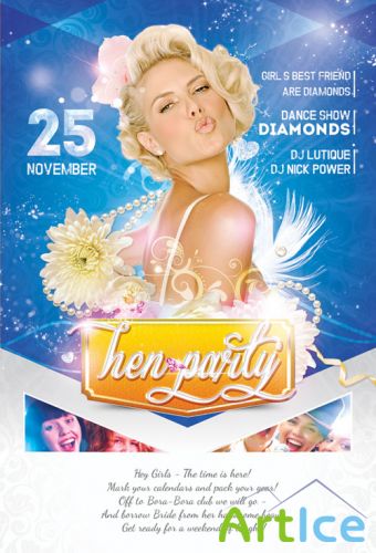 Hen Party Flyer/Poster PSD Template