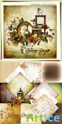 Scrap Set - Autumn Dreams PNG and JPG Files