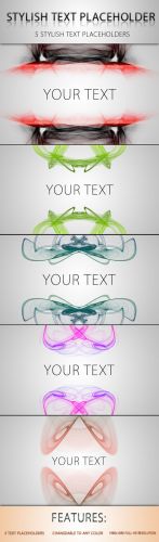 Stylish Text Placeholder PSD Template REUPLOAD