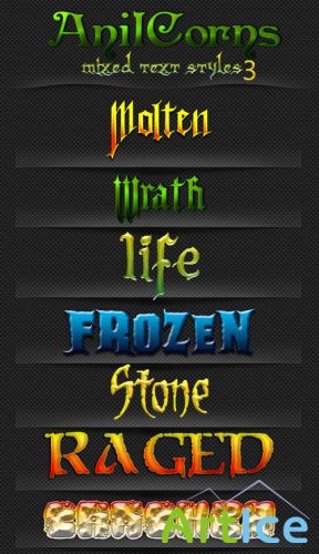 Mixed Layer Text Photoshop Styles #3