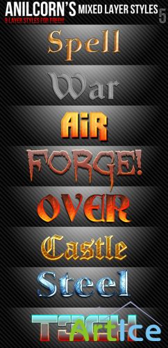 Mixed Layer Text Photoshop Styles #5