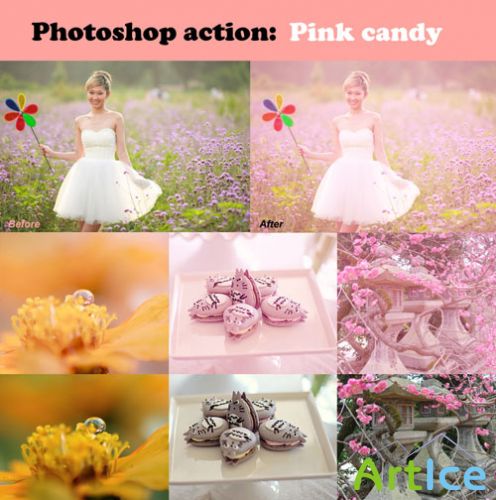 Pink Candy Photoshop Actions