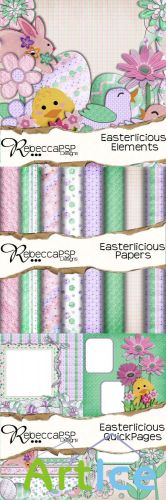 Scrap Set -Easterlicious PNG and JPG Files
