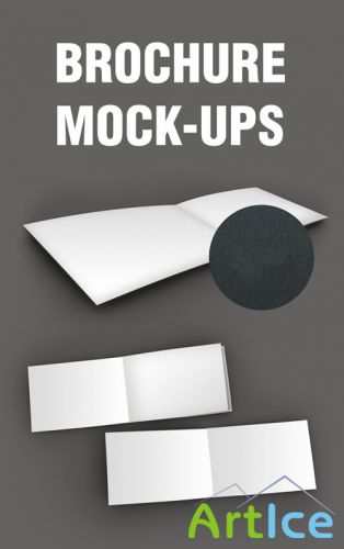 Brochures Mock-ups Smart Object PSD Template