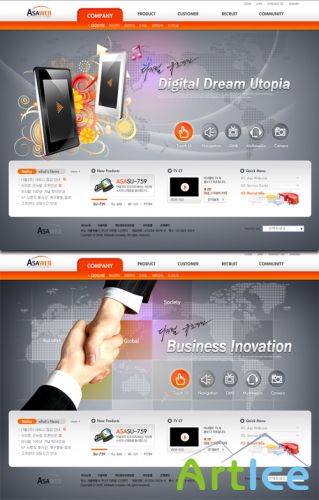 PSD Web Templates - Business Inovation