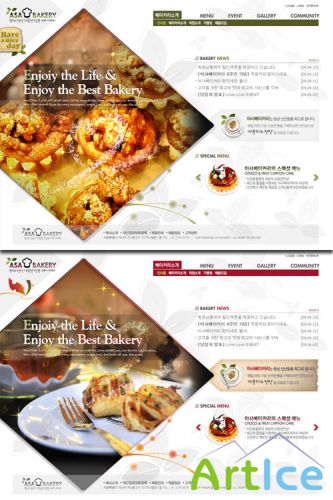 PSD Web Templates - Restaurant and Food