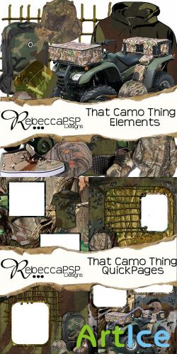 Scrap Set - That Camo Thing PNG Files