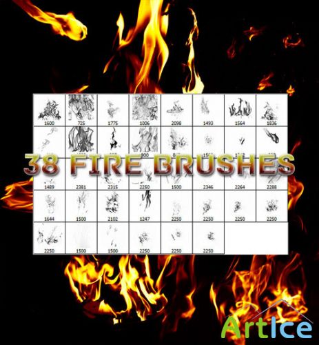 38 Fire Photoshop Brushes