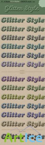 Premium Glitter Photoshop Styles