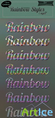 Rainbow Photoshop Styles