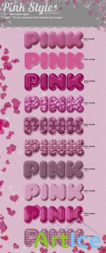 Pink Photoshop Styles