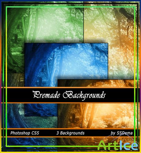3 Premade Backgrounds Pack