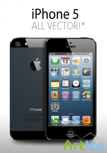 iPhone 5 Vector Template