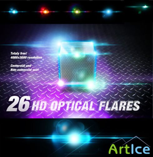 31 HD Lens Optical Flares Backgrounds