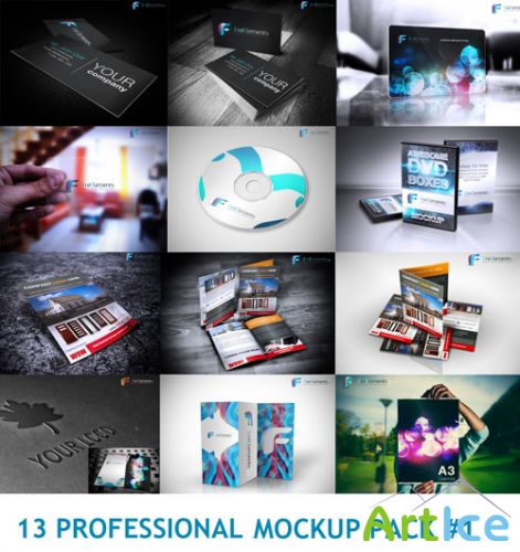 13 Professional Mockup PSD Template