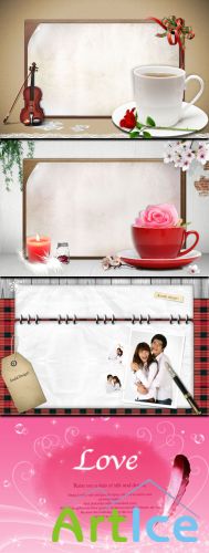 4 Love PSD Sources - Romantic Coffee