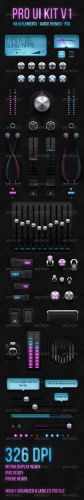 GraphicRiver - Audio Pro UI Kit V1 - 762079