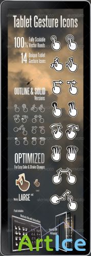 GraphicRiver - Tablet Gesture Icons 409566
