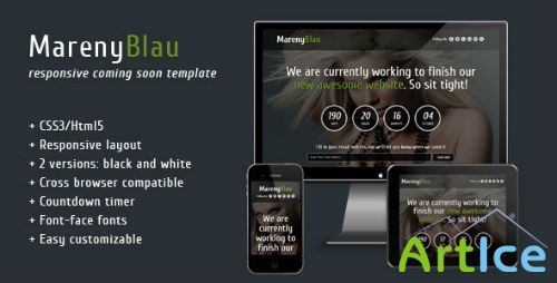 ThemeForest - Mareny Blau - Coming Soon Template