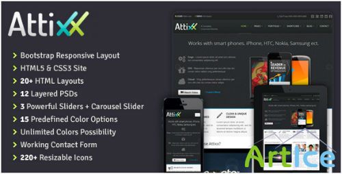 ThemeForest - Attixx - Responsive Corporate HTML Theme