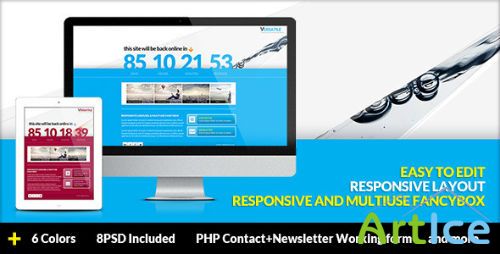 ThemeForest - Versatile - Responsive Multi-use Coming Soon page
