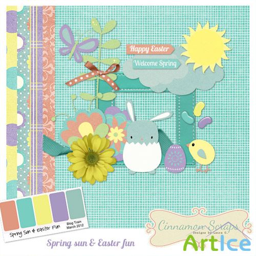 Scrap Set - Spring sun & Easter fun