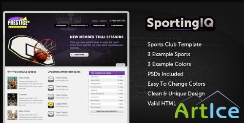 ThemeForest - Sporting IQ - HTML Sports Template