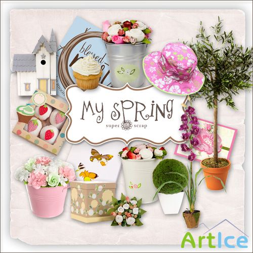 Scrap Kit - My Spring set