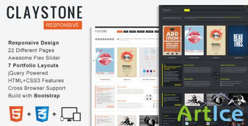 ThemeForest - Claystone v1.1 - Responsive HTML Template