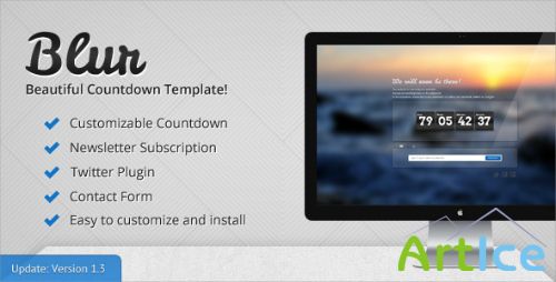 ThemeForest - Blur v1.0 - Coming Soon/Under Construction Template - FULL