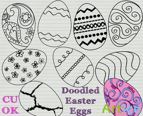 Doodles Easter Eggs