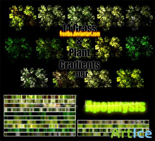 Apophysis Grass and Plant Gradient Pack