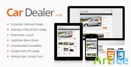 ThemeForest - Car Dealer Responsive HTML5/CSS3 Template - RIP