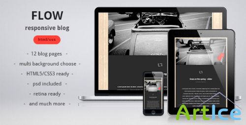 ThemeForest - Flow - responsive blog/personal template