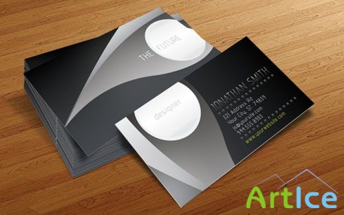 Future Business Card PSD Template