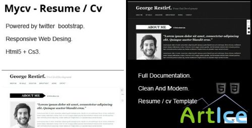 ThemeForest - My Cv - Responsive And Retina Resume / CV