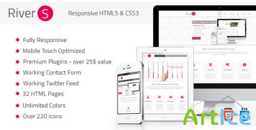 ThemeForest - Rivers Responsive Premium Multipurpose HTML5