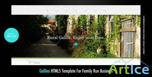 ThemeForest - Galilea - Scollable Imageless HTML5 Template