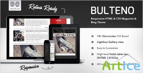 ThemeForest - Bulteno - Responsive News/Magazine HTML Template