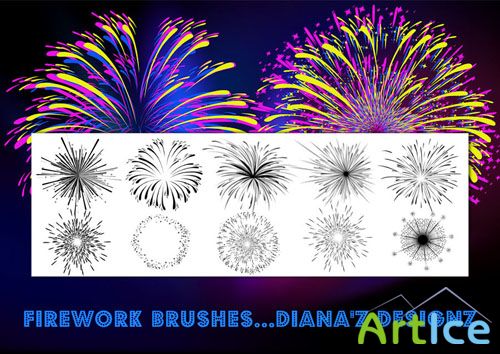 Firework Photoshop Brushes