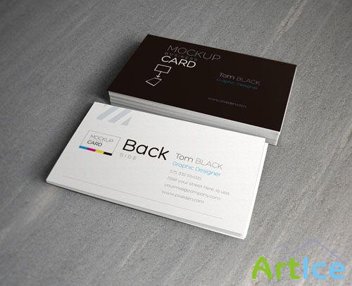 Business Card Mock-Up PSD Template #2