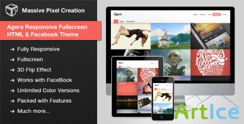 ThemeForest - Agera Responsive Fullscreen HTML / Facebook Theme