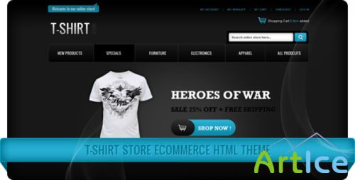 ThemeForest - T-Shirt Store eCommerce HTML Theme - FULL