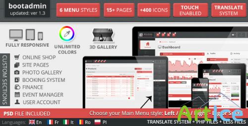 ThemeForest - BootAdmin - All-In-One Admin Responsive Template