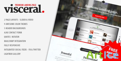ThemeForest - Visceral - Premium Multipurpose Landing Page