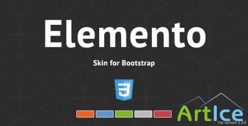 CodeCanyon - Elemento - Bootstrap Skin