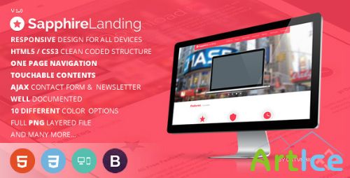 ThemeForest - Sapphire - Responsive Landing Page Template