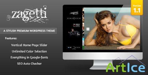ThemeForest - Zagetti v1.1 - A Stylish Wordpress theme