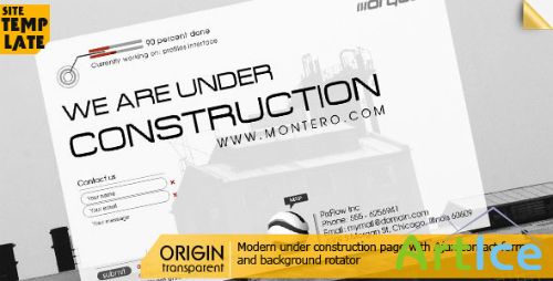 ThemeForest - Origin - Modern Under Construction