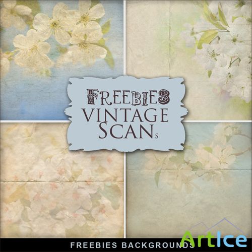 Textures - Vintage Backgrounds With Flowers